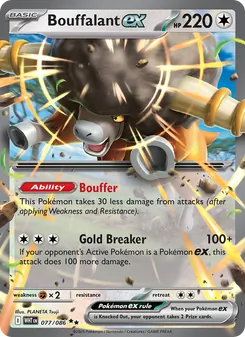 Bouffalant ex (White Flare #077)