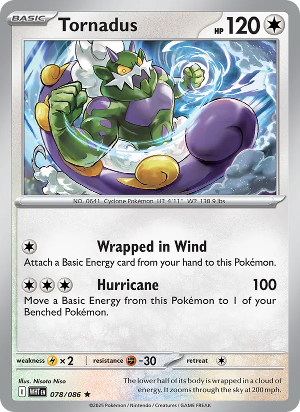 Tornadus — White Flare #078 (Pokémon TCG card)