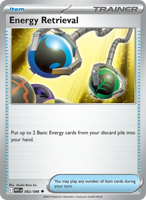Energy Retrieval — White Flare #082 (Pokémon TCG card)