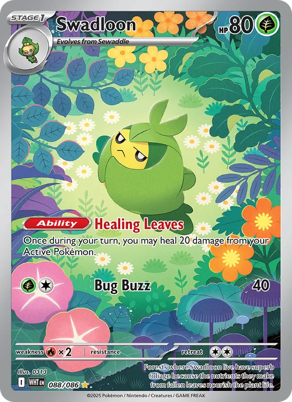 Swadloon — White Flare #088 (Pokémon TCG card)