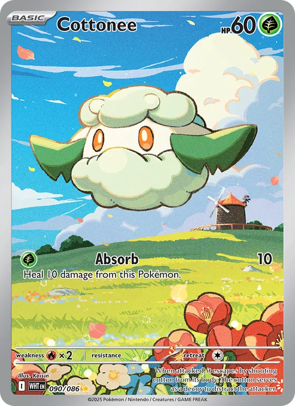 Cottonee — White Flare #090 (Pokémon TCG card)