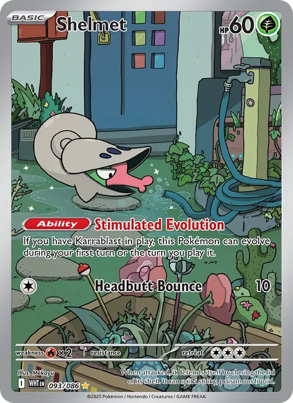 Shelmet — White Flare #093 (Pokémon TCG card)