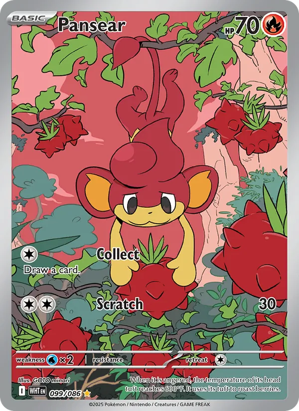 Pansear — White Flare #099 (Pokémon TCG card)