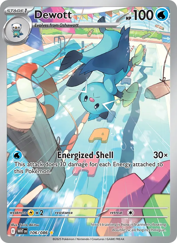 Dewott — White Flare #106 (Pokémon TCG card)