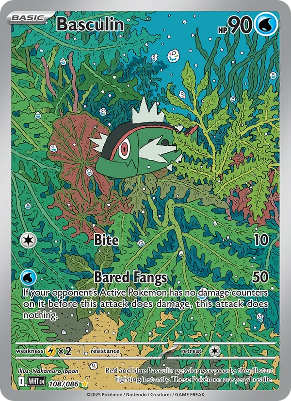 Basculin — White Flare #108 (Pokémon TCG card)