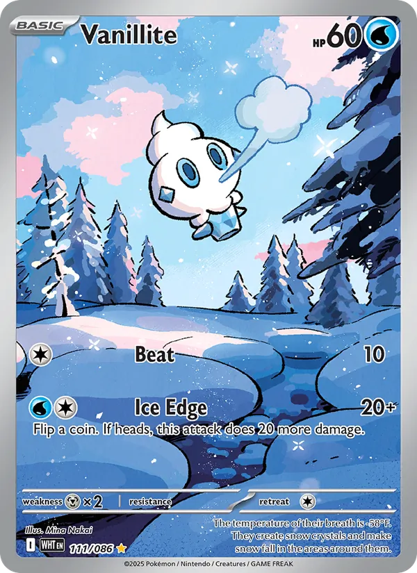 Vanillite — White Flare #111 (Pokémon TCG card)