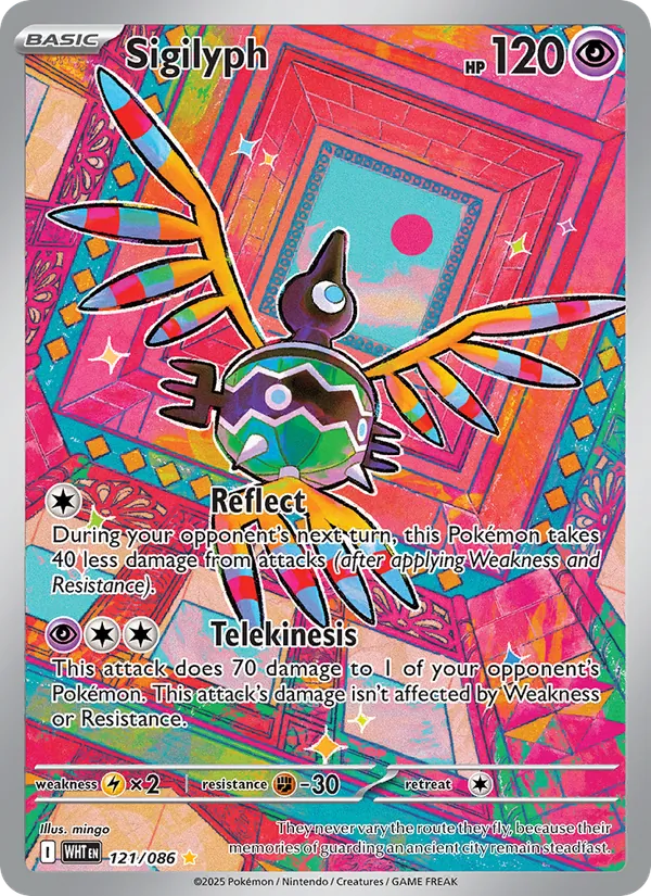 Sigilyph — White Flare #121 (Pokémon TCG card)