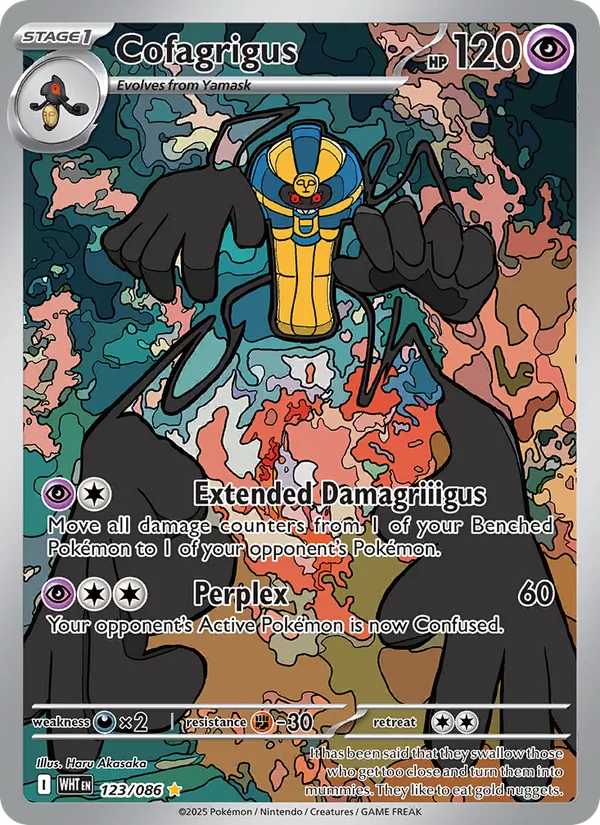 Cofagrigus — White Flare #123 (Pokémon TCG card)