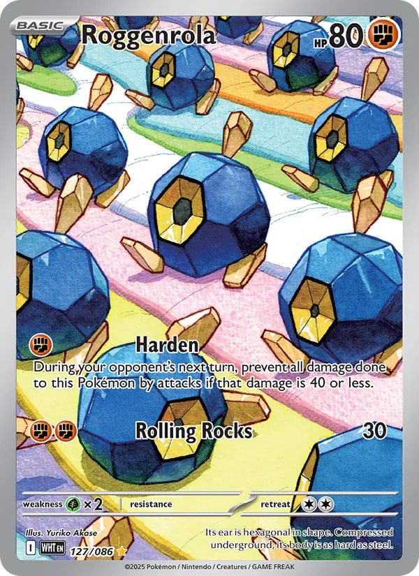 Roggenrola — White Flare #127 (Pokémon TCG card)