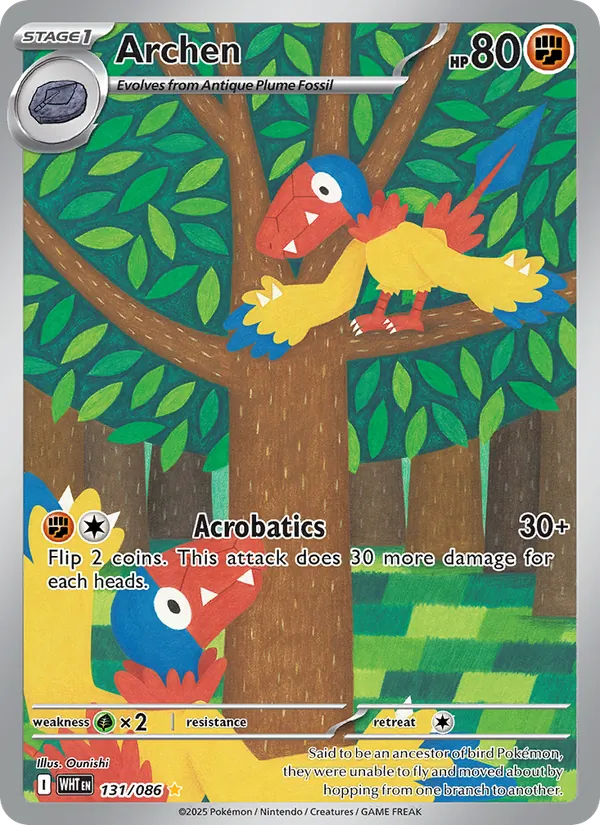 Archen — White Flare #131 (Pokémon TCG card)