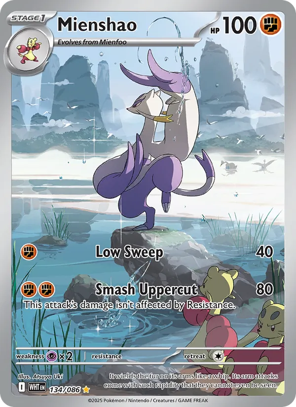 Mienshao — White Flare #134 (Pokémon TCG card)