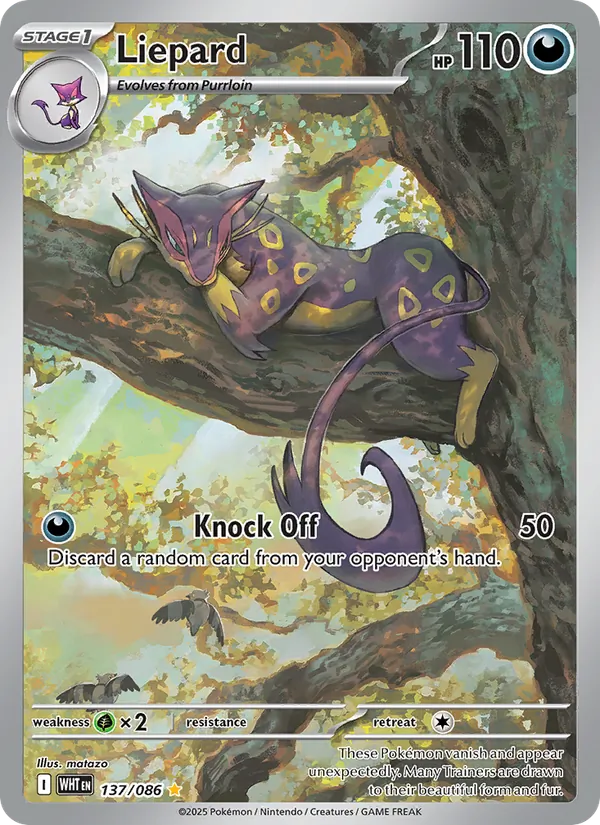 Liepard — White Flare #137 (Pokémon TCG card)