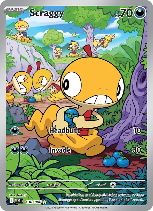 Scraggy — White Flare #138 (Pokémon TCG card)