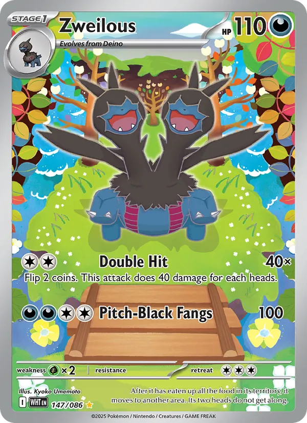 Zweilous — White Flare #147 (Pokémon TCG card)