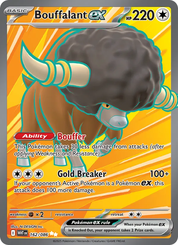 Bouffalant ex — White Flare #162 (Pokémon TCG card)