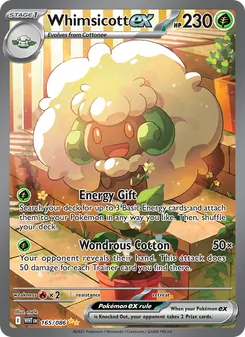 Whimsicott ex (White Flare #165)