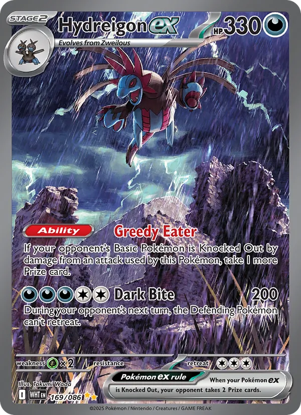 Hydreigon ex — White Flare #169 (Pokémon TCG card)