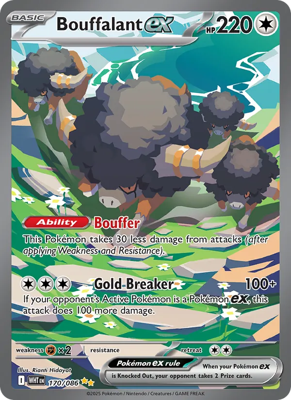 Bouffalant ex — White Flare #170 (Pokémon TCG card)