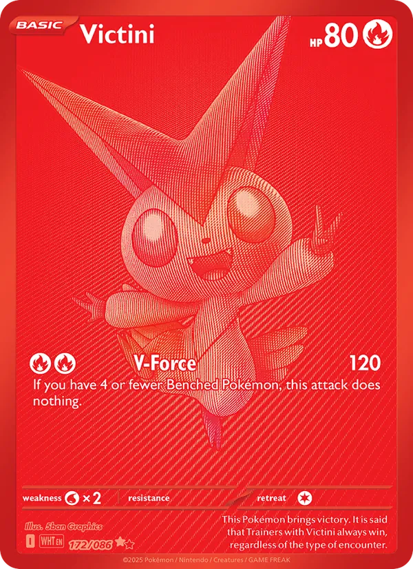Victini — White Flare #172 (Pokémon TCG card)