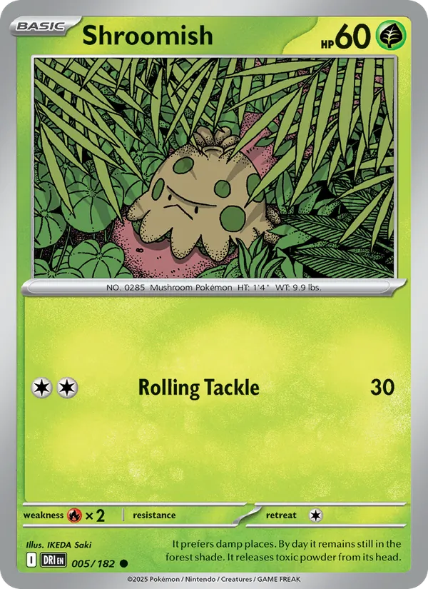 Shroomish — Destined Rivals #005 (Pokémon TCG card)