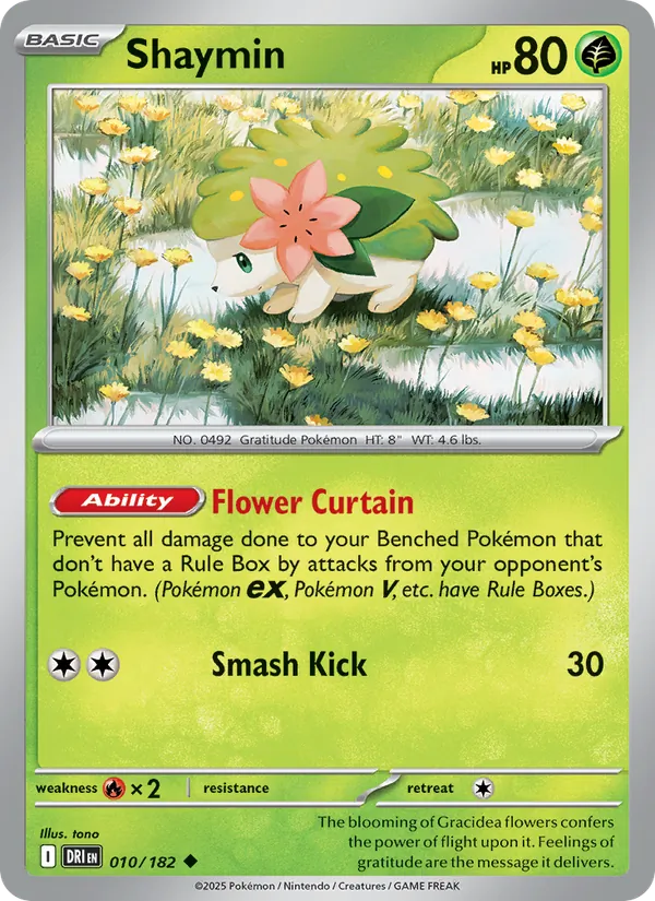 Shaymin — Destined Rivals #010 (Pokémon TCG card)