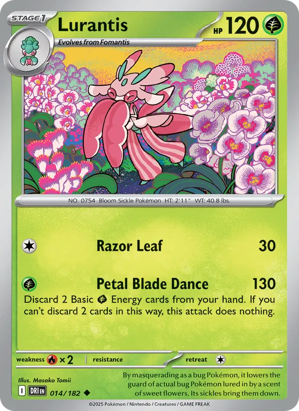 Lurantis — Destined Rivals #014 (Pokémon TCG card)