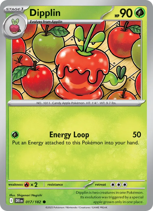 Dipplin — Destined Rivals #017 (Pokémon TCG card)