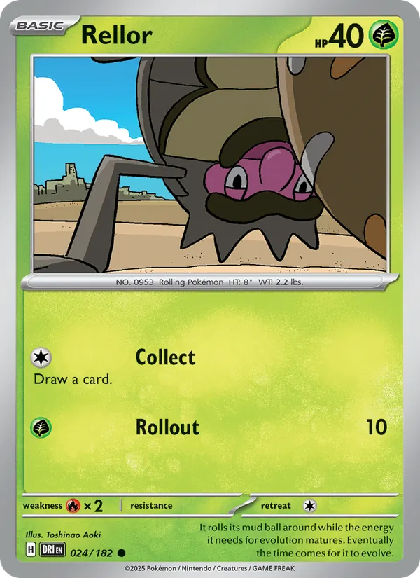 Rellor — Destined Rivals #024 (Pokémon TCG card)