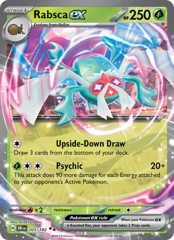 Rabsca ex — Destined Rivals #025 (Pokémon TCG card)