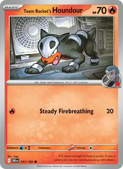 Team Rocket's Houndour (Destined Rivals #037)