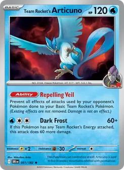 Team Rocket's Articuno (Destined Rivals #051)