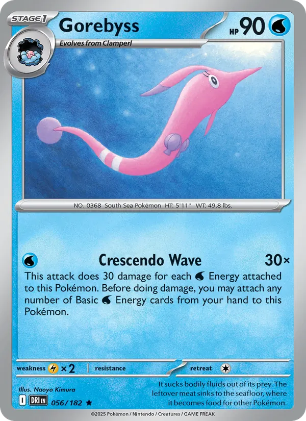 Gorebyss — Destined Rivals #056 (Pokémon TCG card)