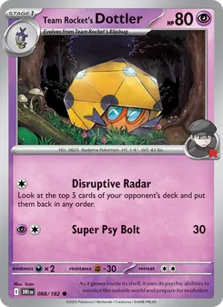 Team Rocket's Dottler (Destined Rivals #088)