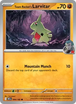 Team Rocket's Larvitar (Destined Rivals #094)