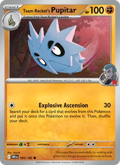 Team Rocket's Pupitar (Destined Rivals #095)