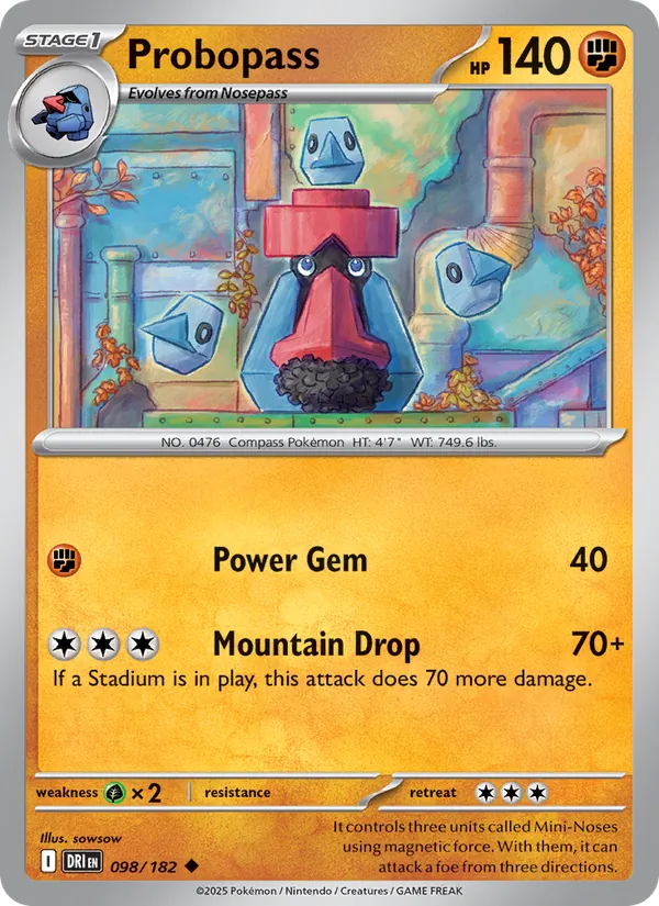 Probopass — Destined Rivals #098 (Pokémon TCG card)