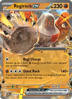 Regirock ex (Destined Rivals #101)