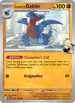 Cynthia's Gabite (Destined Rivals #103)