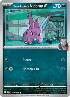Team Rocket's Nidoran♂ (Destined Rivals #117)