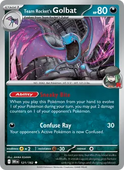 Team Rocket's Golbat (Destined Rivals #121)