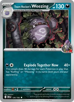 Team Rocket's Weezing (Destined Rivals #126)