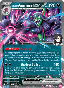Marnie's Grimmsnarl ex (Destined Rivals #136)