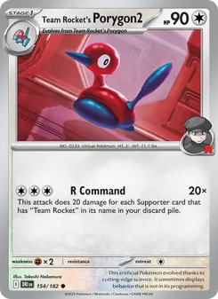 Team Rocket's Porygon2 (Destined Rivals #154)