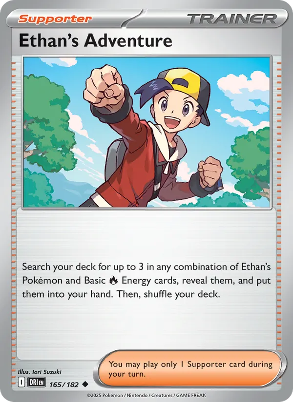 Ethan's Adventure — Destined Rivals #165 (Pokémon TCG card)