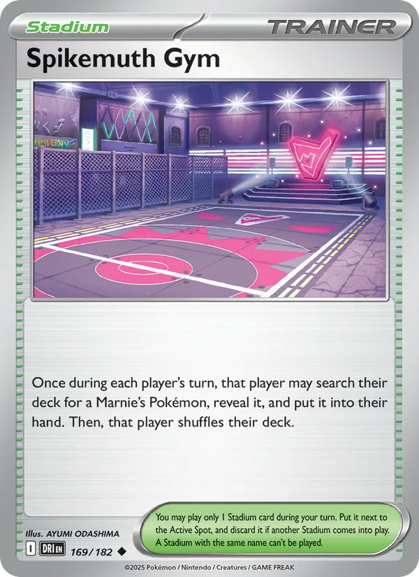 Spikemuth Gym — Destined Rivals #169 (Pokémon TCG card)