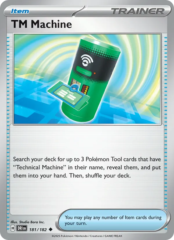 TM Machine — Destined Rivals #181 (Pokémon TCG card)