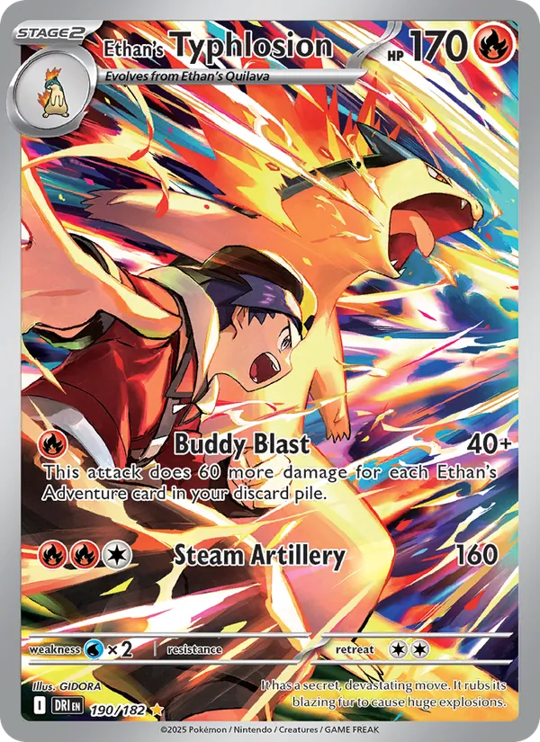 Ethan's Typhlosion — Destined Rivals #190 (Pokémon TCG card)