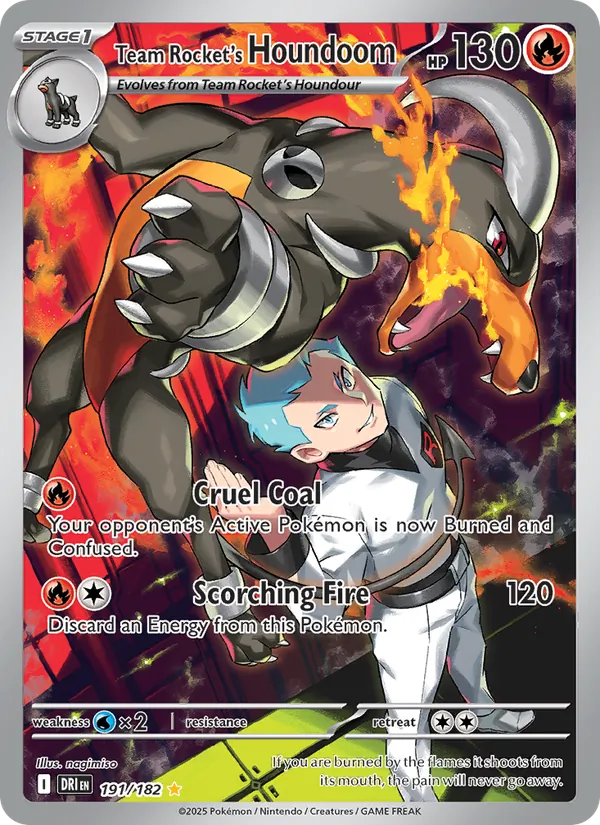 Team Rocket's Houndoom — Destined Rivals #191 (Pokémon TCG card)