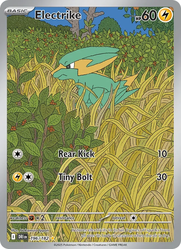 Electrike — Destined Rivals #196 (Pokémon TCG card)