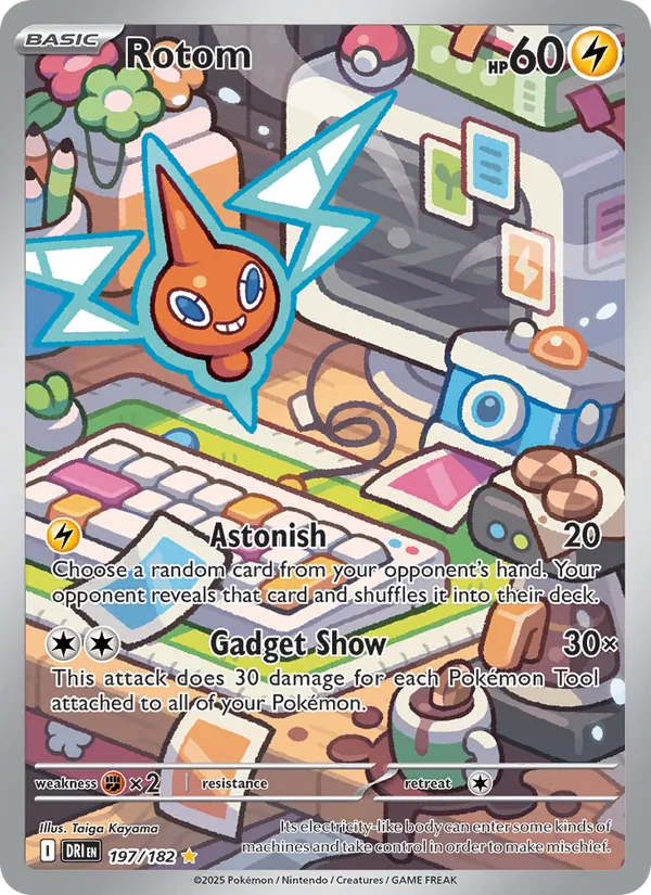 Rotom — Destined Rivals #197 (Pokémon TCG card)